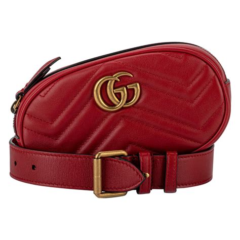 red gucci fanny pack|gucci fanny pack waist bag.